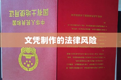 宁江文凭制作的法律风险
