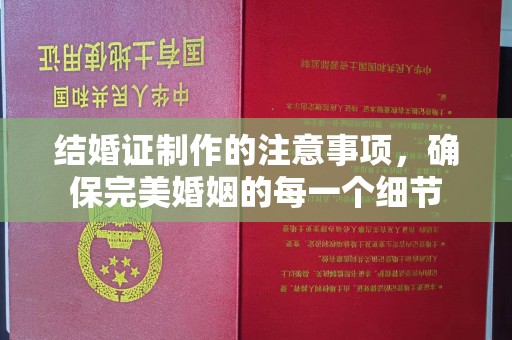 宁江结婚证制作的注意事项，确保完美婚姻的每一个细节