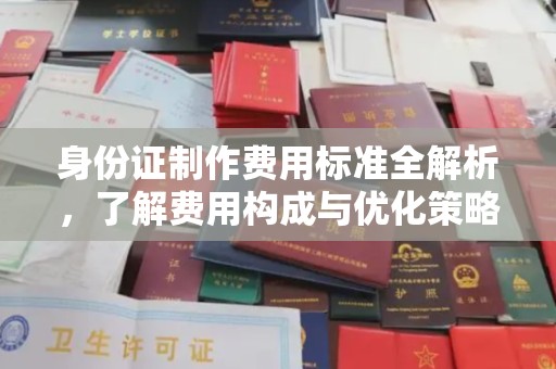 宁江身份证制作费用标准全解析，了解费用构成与优化策略
